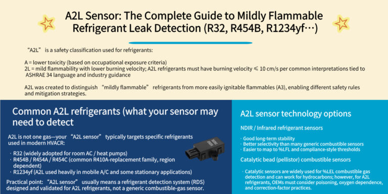 A2L Sensor Guide: Mildly Flammable Refrigerant Leak Detection (UL/IEC ...